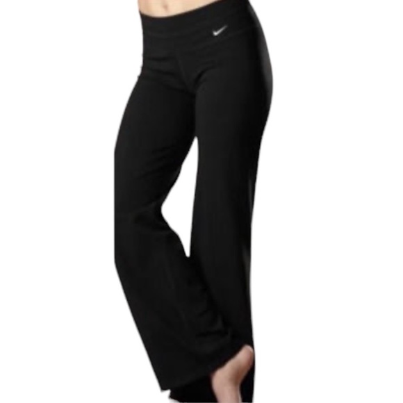 Nike Pants & Jumpsuits Nike Drifit Wide Leg Black Yoga Pants